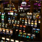 Slot machines inside New York New York hotel