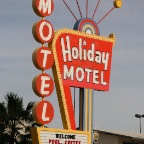 Retro Holiday Motel sign, Las Vegas