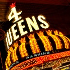 4 Queens neon sign