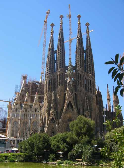 Sagrada Familia from a distance - teh best way to view it