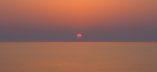 Sunset over the Aegean Sea.
