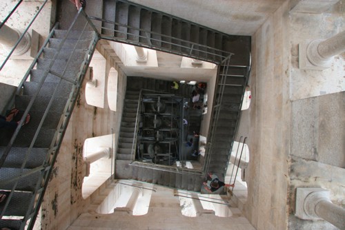 Stairwell inside campanile
