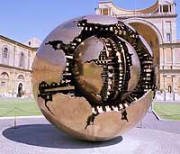 A piece of modern art - in the grounds of the Vatican