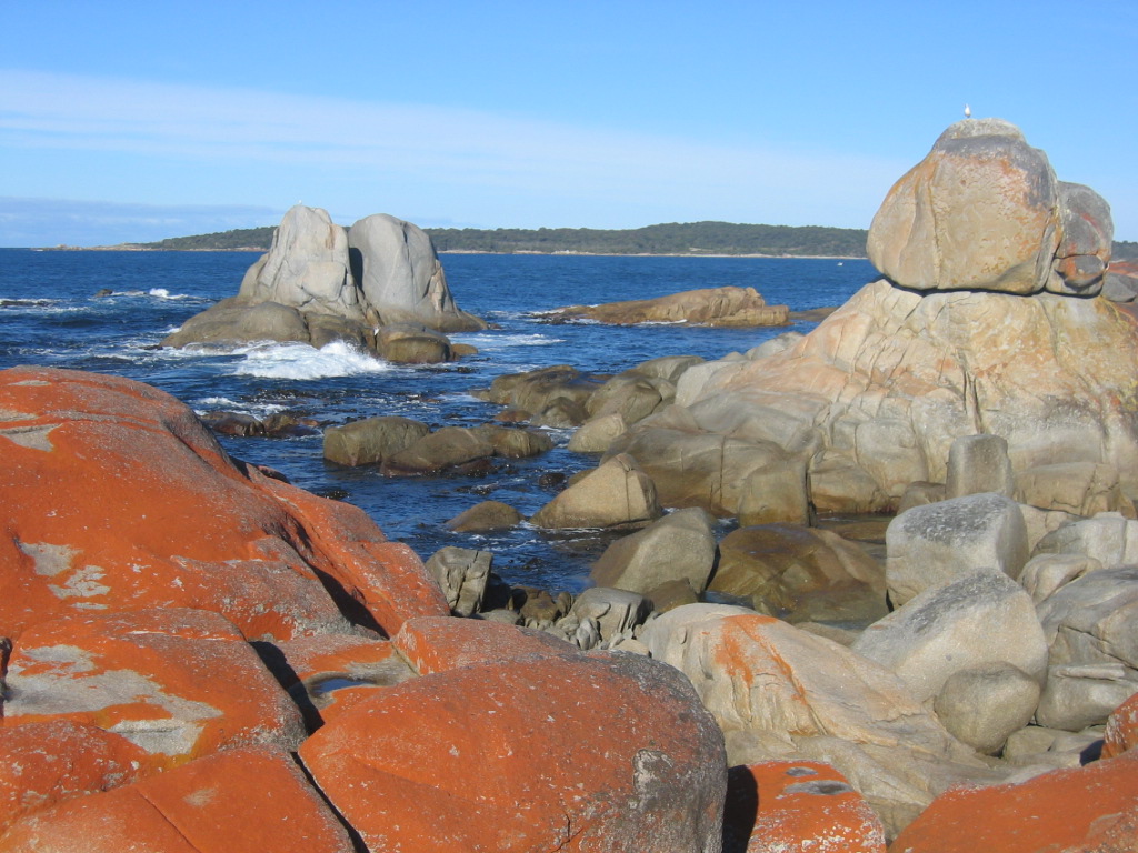Rocks near Grant Point, Bay of Fires, Tasmania