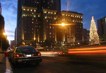 Union Square at night