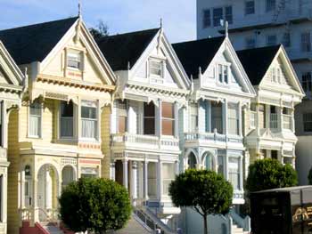 Victorian houses on Steiner Street