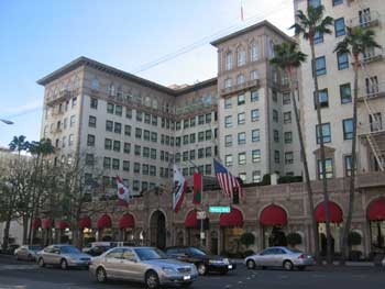 The Regent Hotel on Beverly and Wilshire (AKA the Pretty Woman hotel)..
