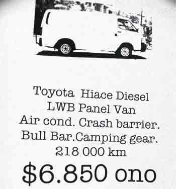 Toyota Hiace advert