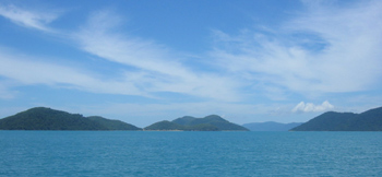 The Whitsunday Island group.