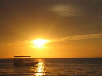 Moreton Island sunset.