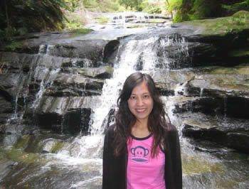 Manda at Leura Cascades.