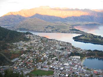 Queenstown from above.