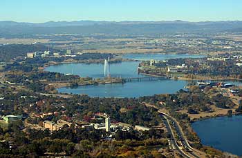 Canberra, as viewed from the Telstra Tower.