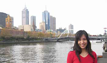 Manda on Melbourne's Southbank.