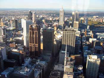 View from Rialto Towers' observation deck.