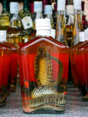 Snake whiskey