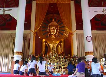 Inside Wat Phra Singh.