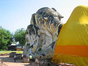 A giant reclining Buddha