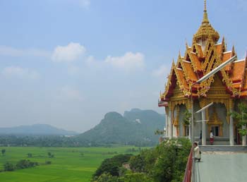 View from one of the chedis, Wat Tham Seua