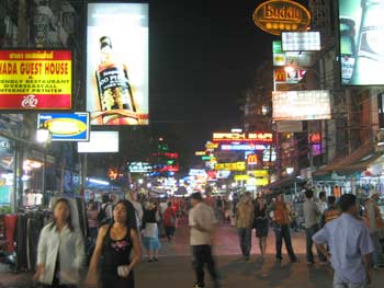 Khao San Road at night