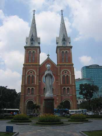 Notre Dame Cathedral in Saigon.