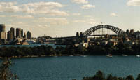 The backdrop for the zoo's free-flight bird show