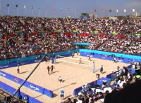 The 10,000 seater Bondi Beach Volleyball stadium. This image courtesy of Andrewgrill.com. Visit his site and see hundreds of fantastic photos just like these.