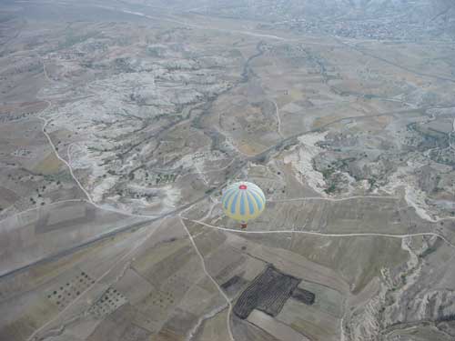 Rising up high over the other balloon in our group of two