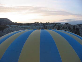 The top of the other balloon