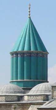 Decorative image: the spire, Mevlani tomb, Konya