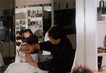 A traditional Turkish shave